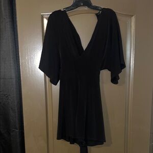 Elegant Black V-Neck romper